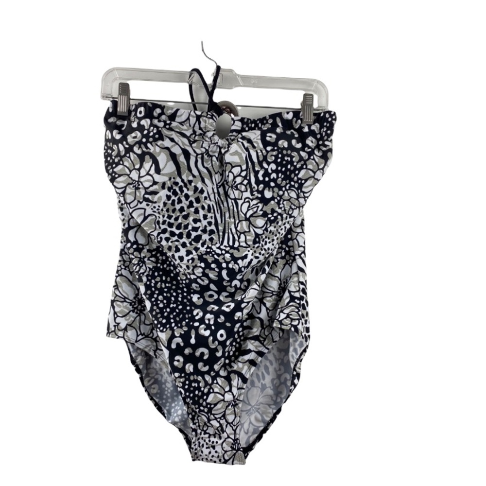 NWT Swim-set white & black swimsuit